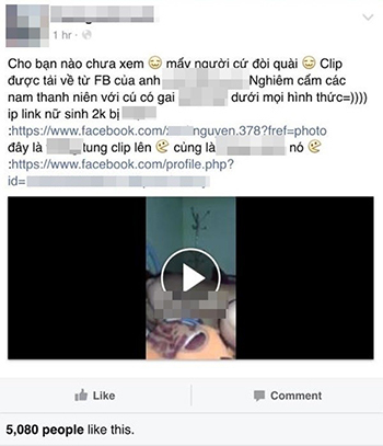 nu sinh tu tu vi bi tung clip sex len facebook hinh anh 2